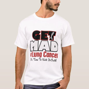Camiseta Consiga enojado en el cáncer de pulmón