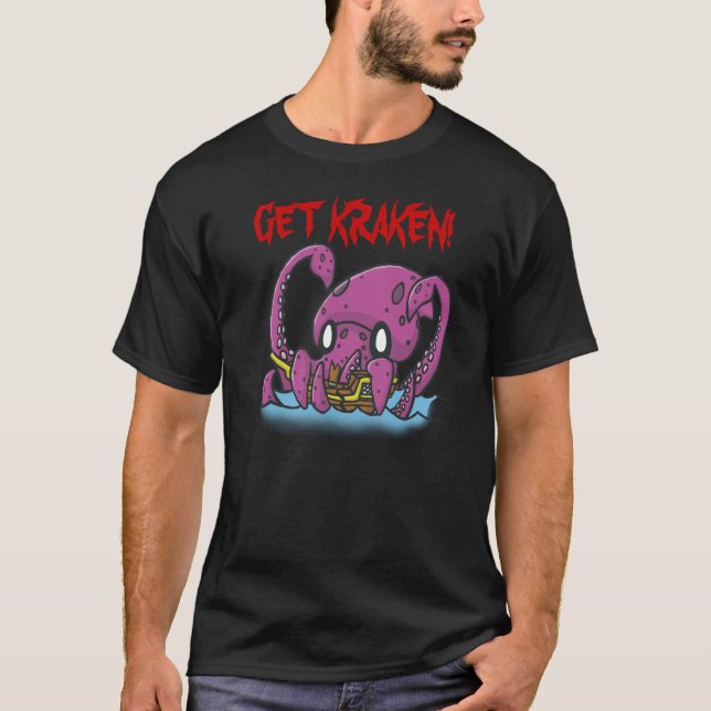 Camiseta ¡Consiga Kraken! (Anverso)
