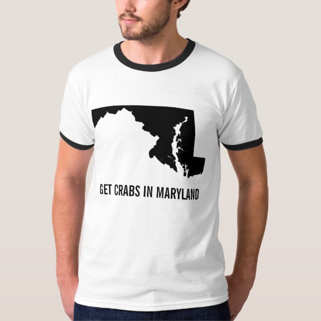 CAMISETA CONSIGA LOS CANGREJOS EN MARYLAND (Anverso)