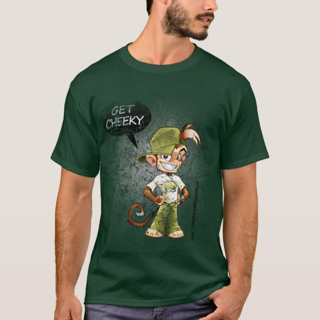 Camiseta Consiga su mejilla encendido (Anverso)