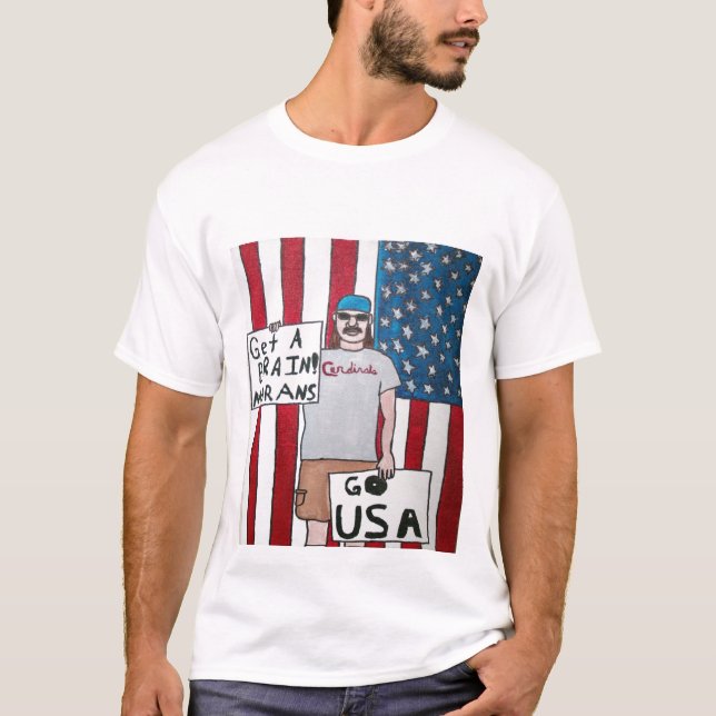 Camiseta ¡Consiga un cerebro! (Anverso)