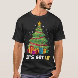 Camiseta Consigamos a Lit el navidad divertido que bebe la