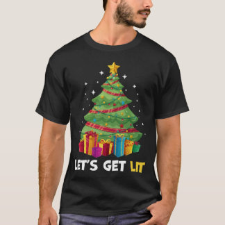 Camiseta Consigamos a Lit el navidad divertido que bebe la