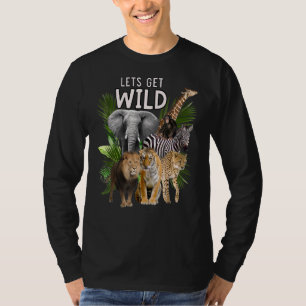 Camiseta Consigamos a los animales salvajes del zoológico F