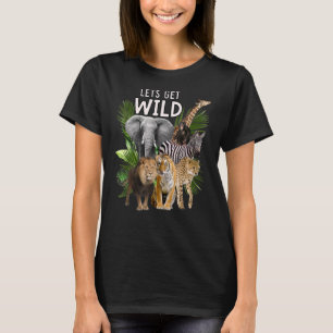 Camiseta Consigamos a los animales salvajes del zoológico F