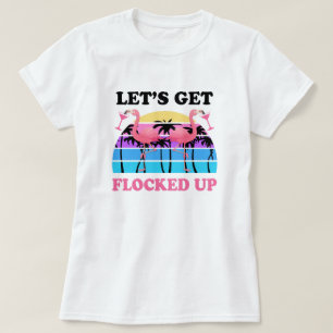 Camiseta Consigamos reunidos encima del fiesta retro