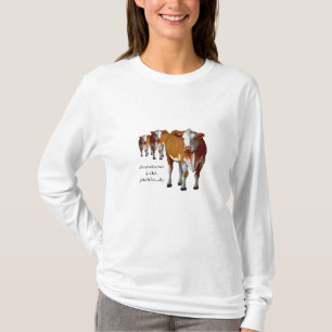 Camiseta Consigo a veces cambiante: Vacas: Pastel: MOO: