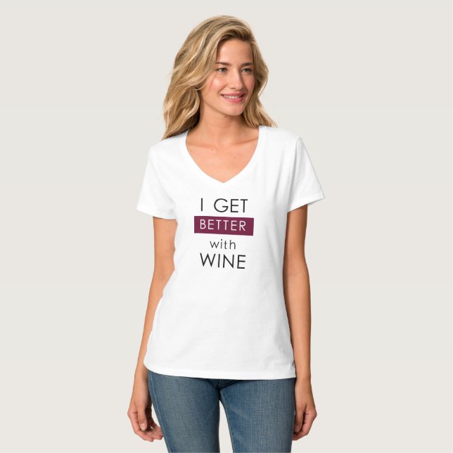 CAMISETA CONSIGO MEJOR CON EL VINO (Anverso completo)