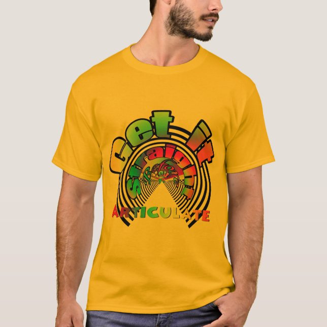 Camiseta Consigue Lo Recto Antes De Articular Oro (Anverso)