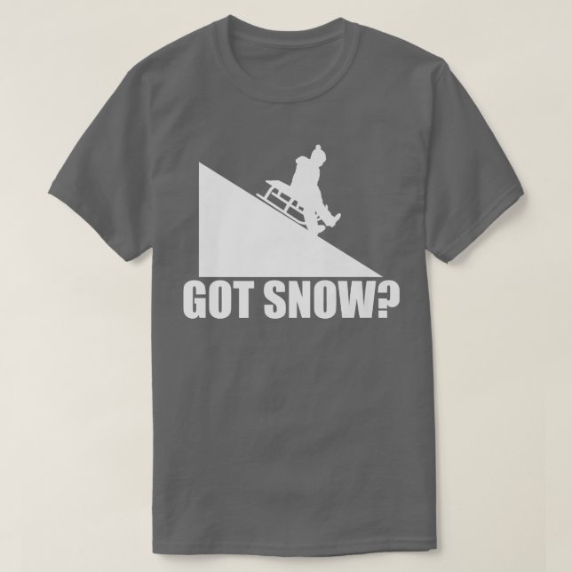 Camiseta Consigue Nieve Graciosa Chofer De Nieve Sledding V (Diseño del anverso)