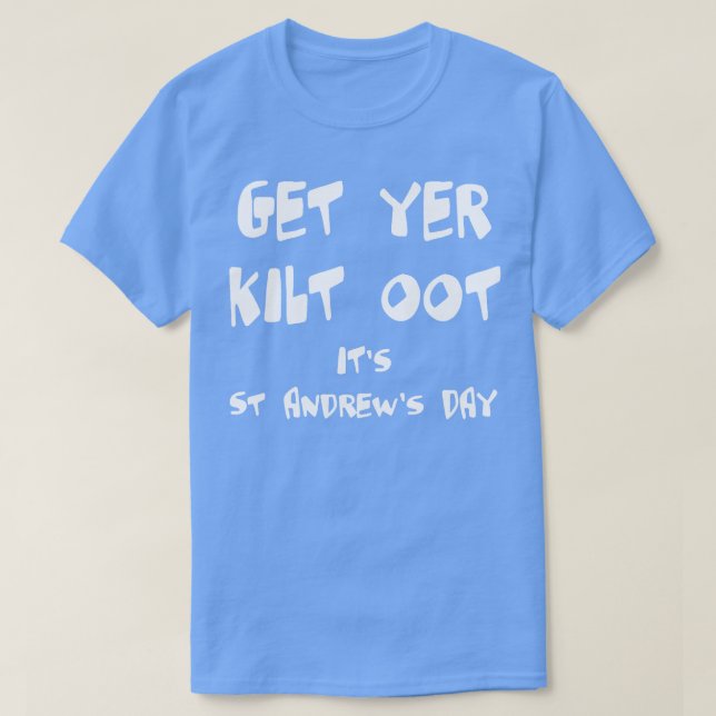 Camiseta Consigue que tu Kilt te quite su texto blanco dive (Diseño del anverso)
