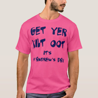 Camiseta Consigue que tu Kilt te saque el texto azul del Dí