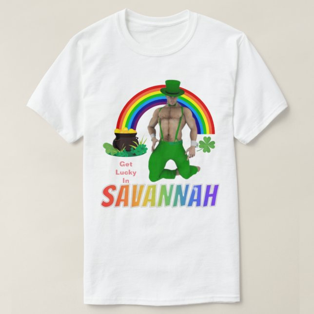 Camiseta Consigue Suerte en Savannah Pride  (Diseño del anverso)