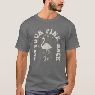 Camiseta Consigue tu Flamingo Vintage Rosa