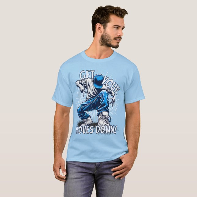 Camiseta Consigue Tus Movimientos Breakdance (Anverso completo)