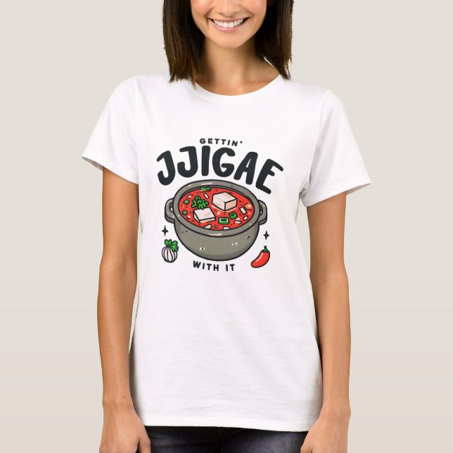 Camiseta Consiguiendo Jjigae con su estofado de kimchi core (Anverso)