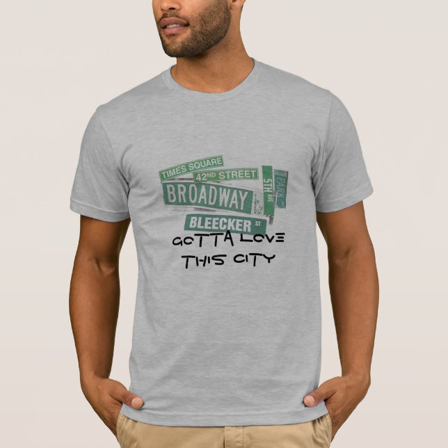 Camiseta Consiguió amar esta ciudad - calles (Anverso)