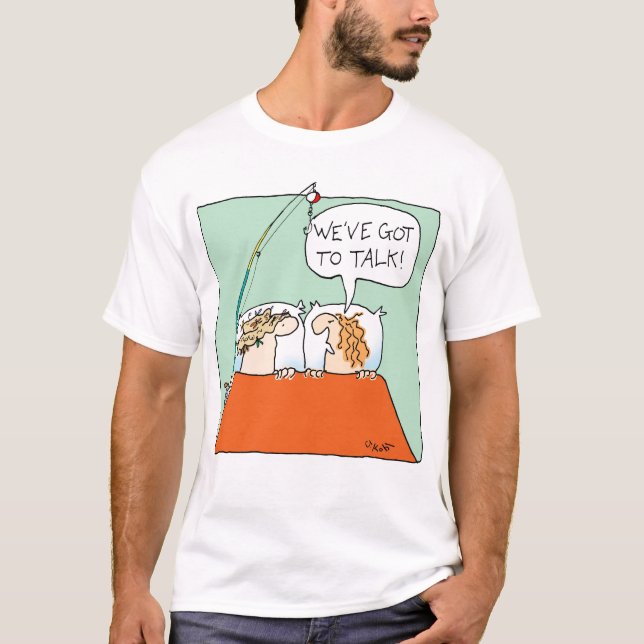 Camiseta Consiguió hablar--Pesca (Anverso)