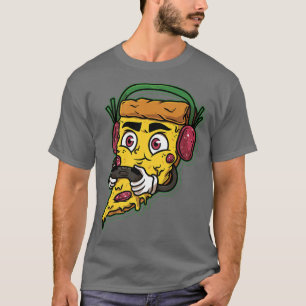 Camiseta Consola de controlador de videojuegos Gamer Pizza