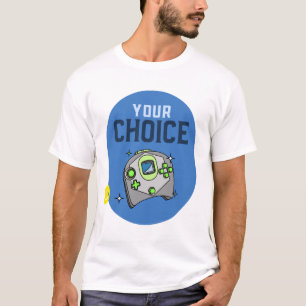 Camiseta Consola de juego de mano jugador, jugador y retro