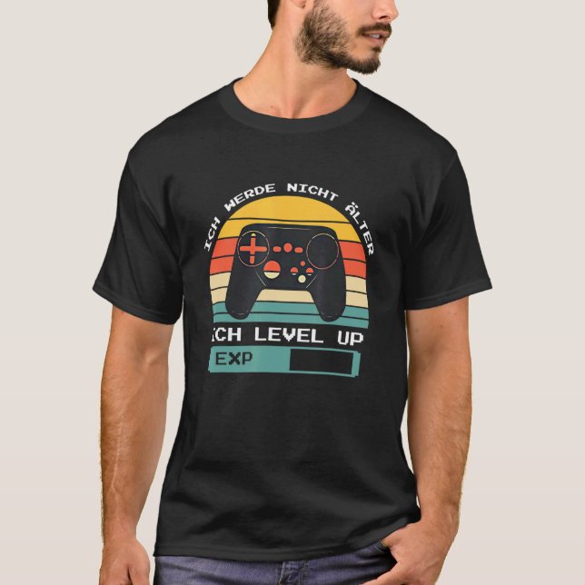 Camiseta Consola de juegos Ps5 Nivel Arriba Jugador (Anverso)