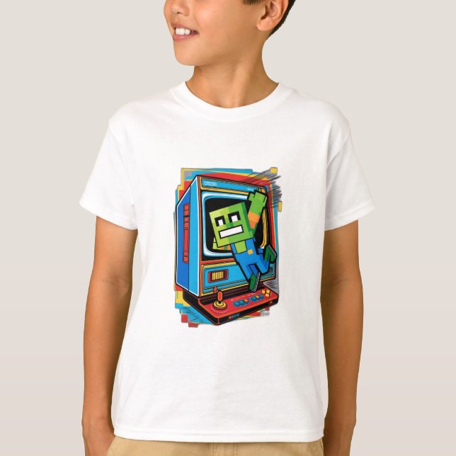 Camiseta Consola de juegos Retro (Anverso)