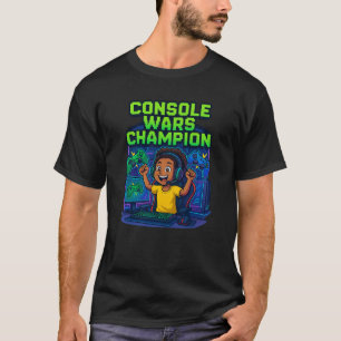 Camiseta “Console Wars Champion – Gamer T-Shirt”
