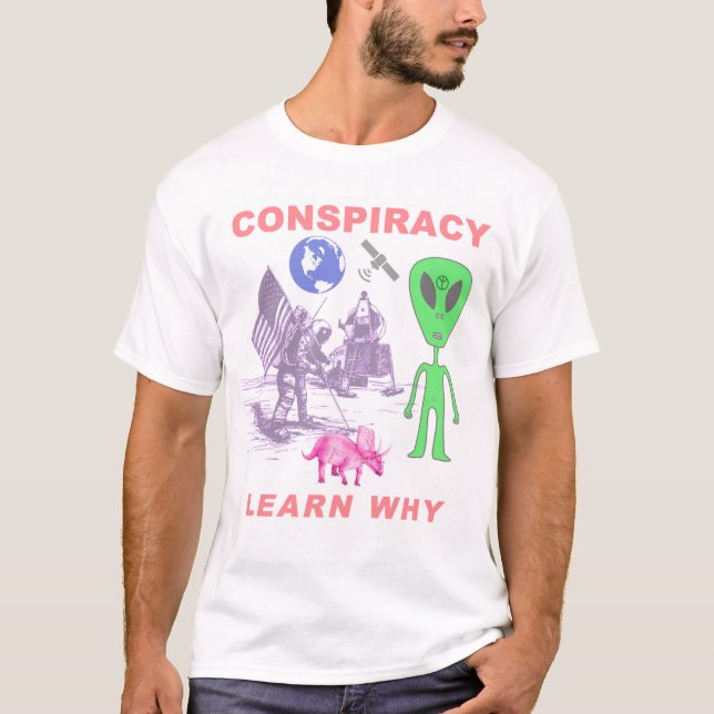 Camiseta Conspiración - aprenda por qué (Anverso)