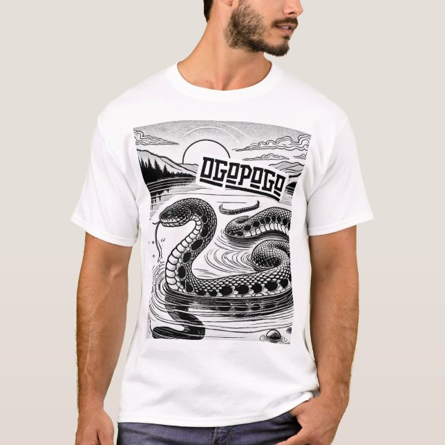 Camiseta Conspiración Criptica - Ogopogo (Anverso)