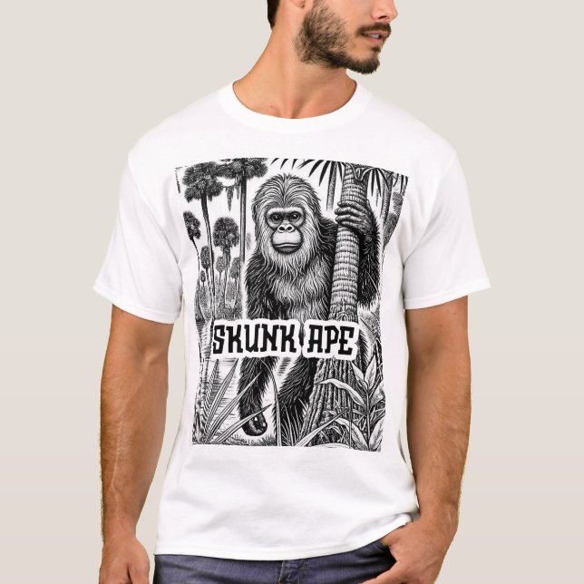 Camiseta Conspiración criptográfica - Ape zorrillo (Anverso)
