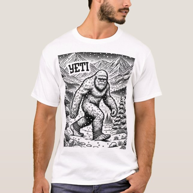 Camiseta Conspiración criptográfica - Yeti (Anverso)