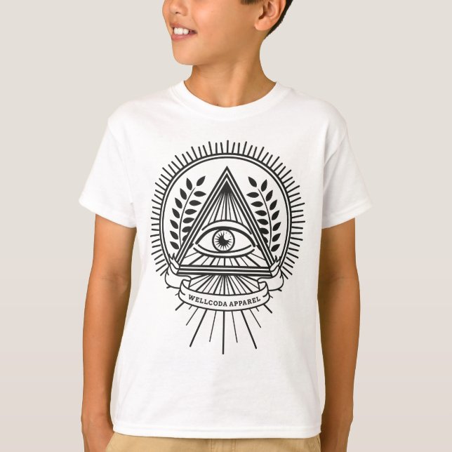 Camiseta Conspiración de Illuminati de la ropa de Wellcoda (Anverso)