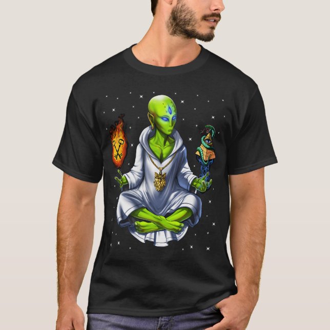 Camiseta Conspiración de los Illuminati alienígenas (Anverso)