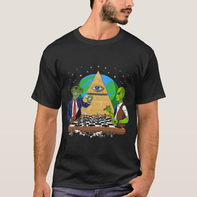 Camiseta Conspiración de los Illuminati alienígenas (Anverso)