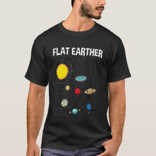 Camiseta Conspiración de mapa plano de la Tierra plana 1