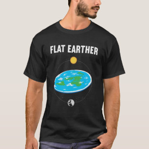 Camiseta Conspiración de mapas planos de la Tierra
