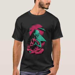 Camiseta Conspiración de secuestro de OVNI en la Pirámide A