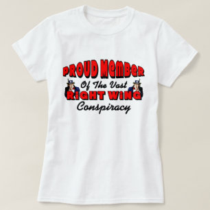 Camiseta Conspiración extensa de la derecha