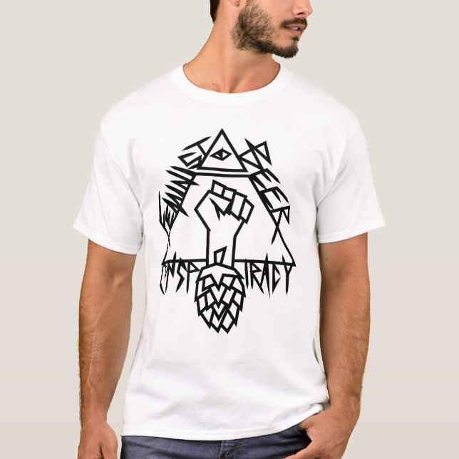 Camiseta Conspiración feminista de la cerveza: filos (Anverso)