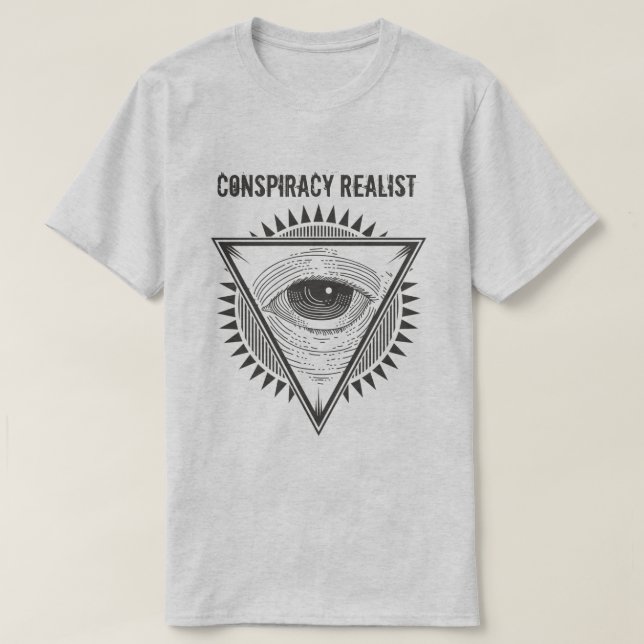 Camiseta Conspiración realista (Diseño del anverso)