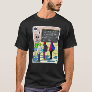 Camiseta Conspiración sobre la etimología de extranjeros Hi