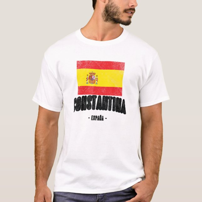 Camiseta Constantina España Es Bandera Ciudad - Bandera Rop (Anverso)