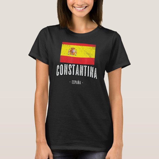 Camiseta Constantina España Es Bandera Ciudad Bandera Ropa (Anverso)