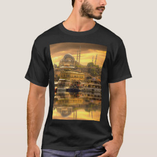 Camiseta Constantinopla bizantiana de Estambul al atardecer