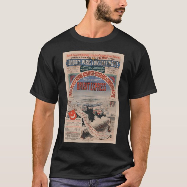 Camiseta Constantinopla Orient Express - Trav de tren de ép (Anverso)