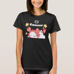 Camiseta Constanza de Cáncer Acogedora Conejito y Cangrejo