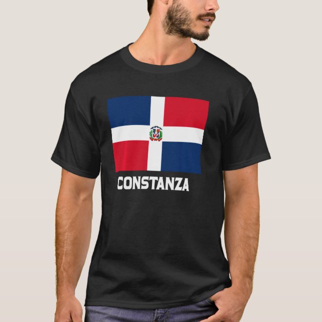 Camiseta Constanza República Dominicana Emblema de la Bande (Anverso)