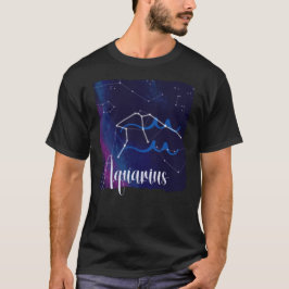 Camiseta Constelación de Aquarius Zodiac