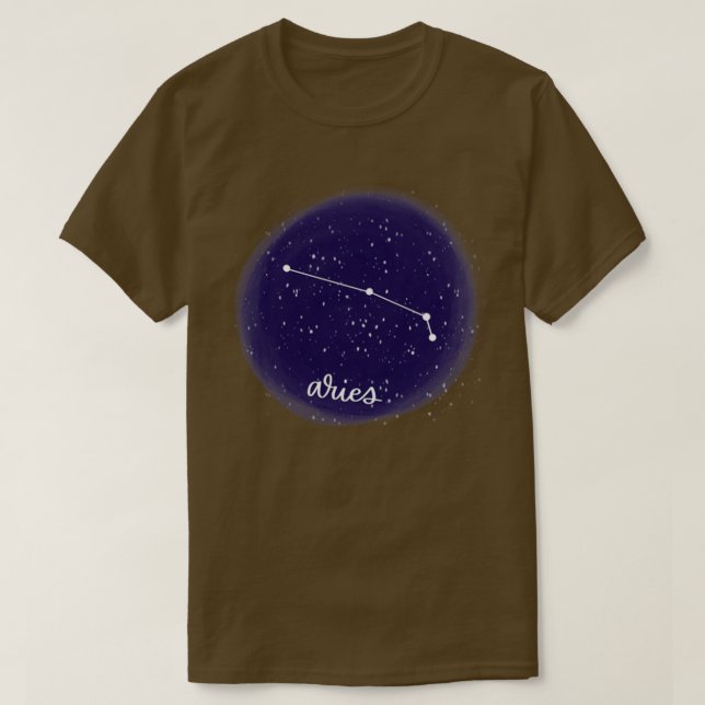 Camiseta Constelación de Aries Zodiac (Diseño del anverso)