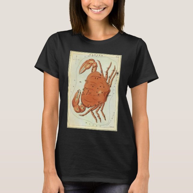 Camiseta Constelación de cosecha de cangrejo, espejo de los (Anverso)